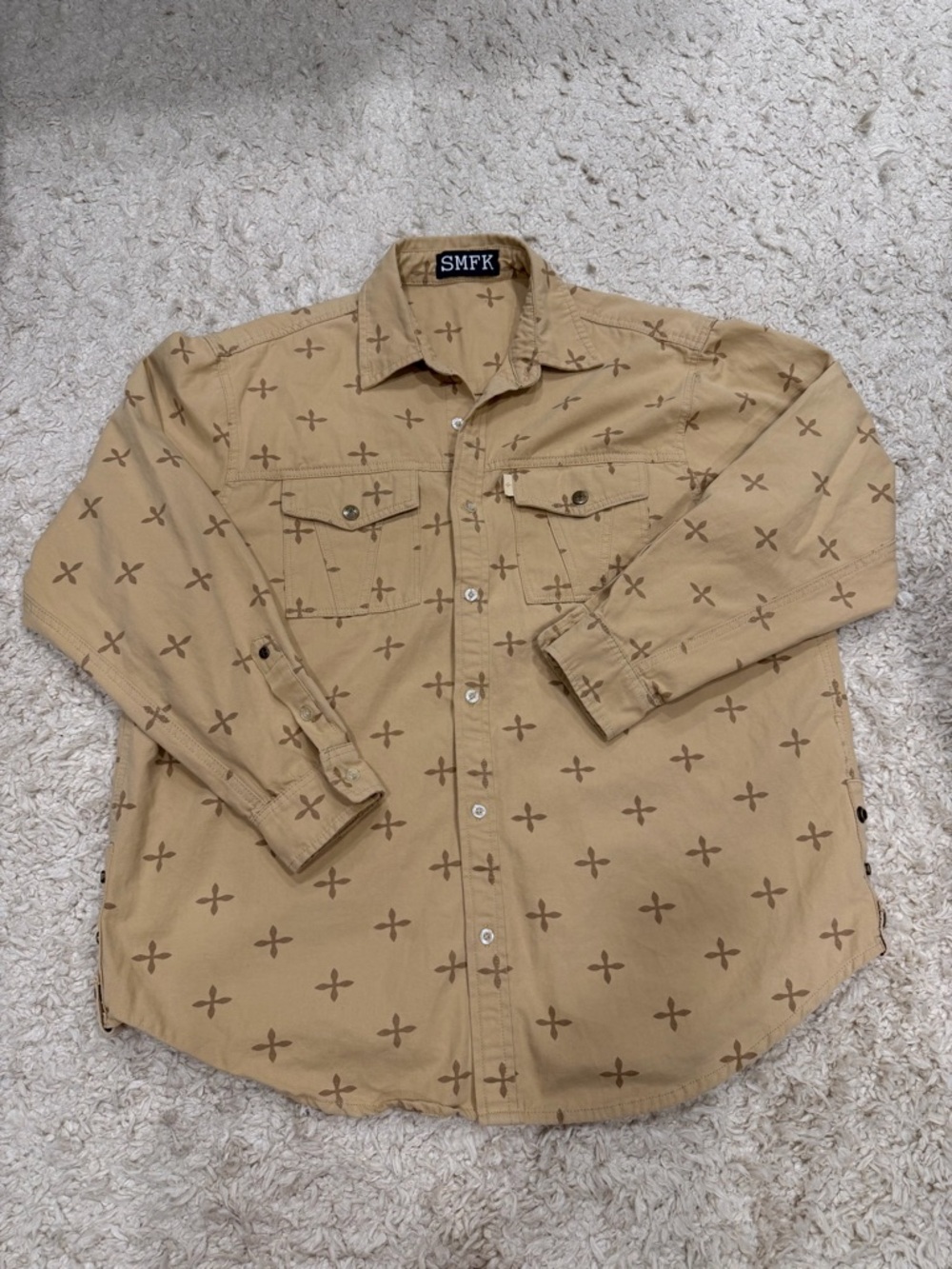 SMFK “Compass Desert Garden” Loose Workwear Shirt